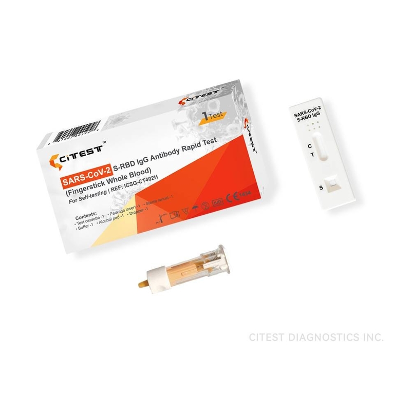 CE1434 SARS-CoV-2 S-RBD IgG Antibody Rapid Test Fingerstick Whole Blood