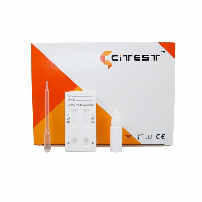COVID-19 And M. Pneumoniae IgG IgM Combo Rapid Test WB / S / P Specimen